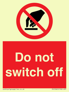 Do not switch off 